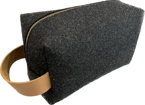 Eco Felt Monogram Toiletry Bag