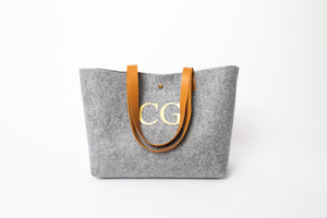 Eco Monogram Leather Handle Shopper