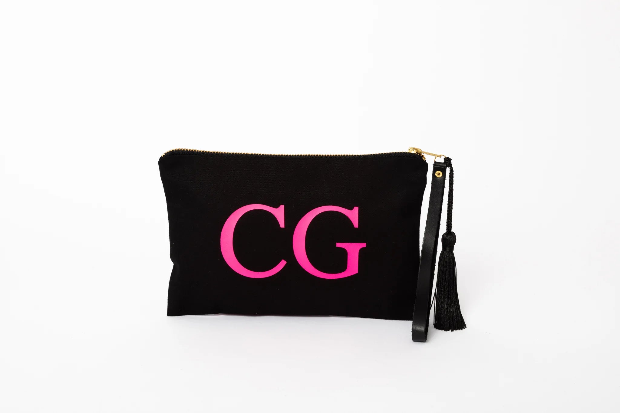 Monogram Cotton Canvas Clutch Bag