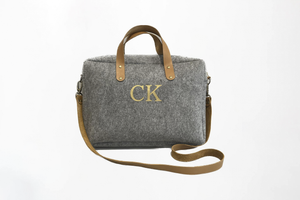 Eco Monogram Leather Handle Laptop Bag