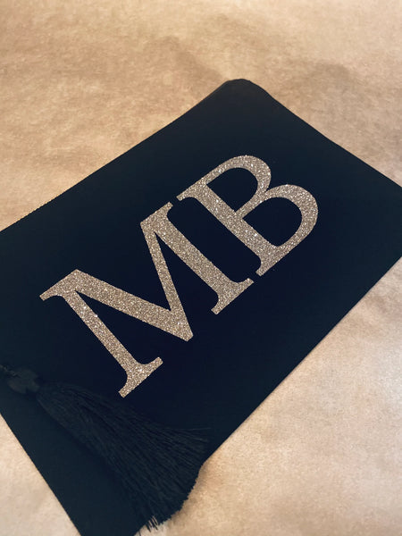 Monogram Cotton Canvas Clutch Bag